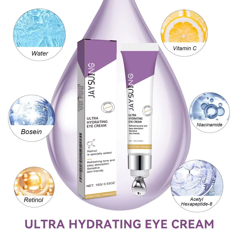Instant Eye Bag Removal Cream Retinol Anti-Wrinkle Firming Skin Fade Fine Lines anti Dark Circle Puffiness Brighten Eye Care