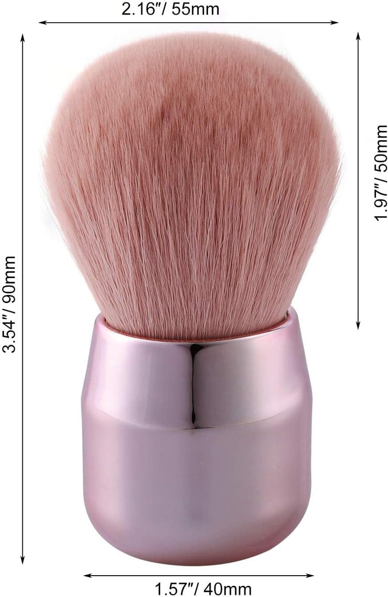 Powder Foundation Brush, Nail Art Dust Brush, Multi Purpose Make up Brush Perfect for Powder Liquid Cream Buffing Stippling Makeup Tools (Pink)
