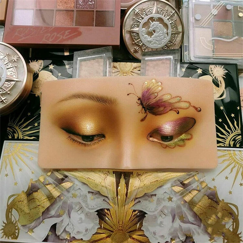 The Perfect Aid to Practicing Makeup Face Makeup Mannequin Silicone Practice, Makeup Practice Board Eyes, for Makeup Practice Training
