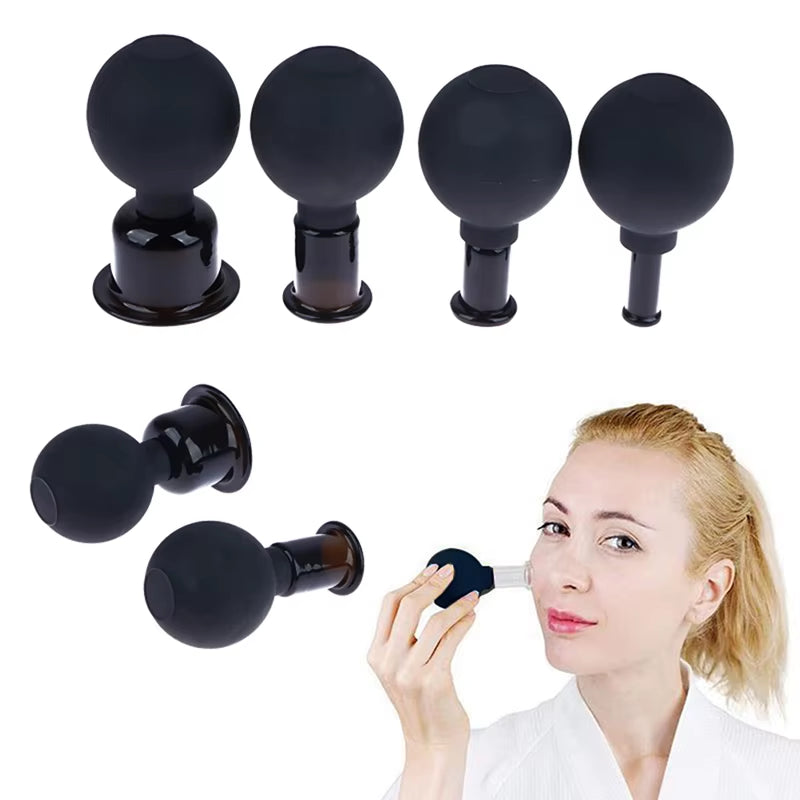 Massager for Face Rubber Cupping Massage Body Cup Facial Skin Lifting anti Cellulite Suction Glass Cup Vacuum Cupping Massage