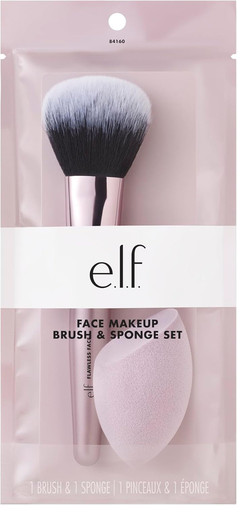 Complexion Brush & Sponge Duo, 2-Step Face Sponge & Makeup Brush Kit for Creating a Flawless Complexion, Vegan & Cruelty-Free